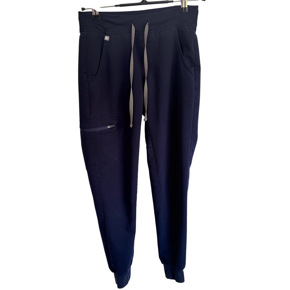 FIGS Technical Collection Jogger 1683 Scrub Pants XXS Navy Blue Zamora Cargo